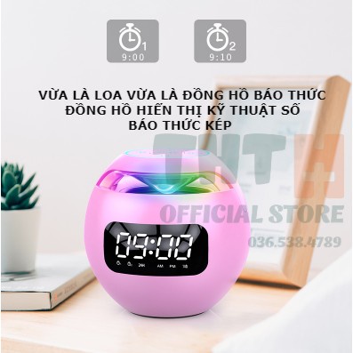 Loa Bluetooth Mini Cao Cấp Kiêm Đồng Hồ Báo Thức Để Bàn Kimiso K12 Bảo Hành 6 Tháng.