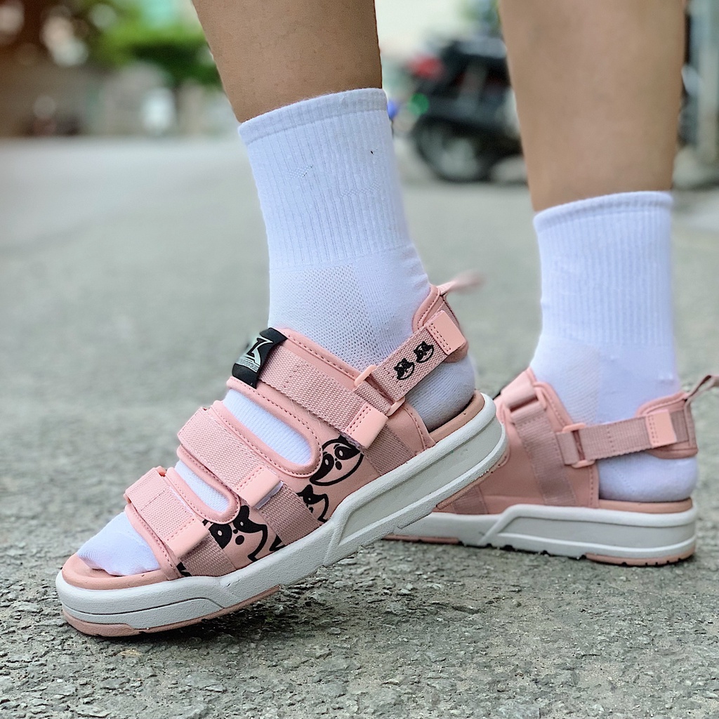 Sandal ZX 3121 nam nữ Raccoon Ver 1 - Pink White