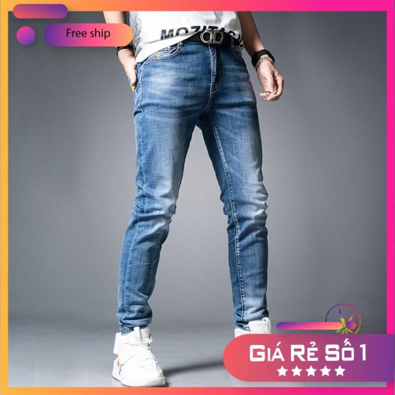 Quần Jean Nam Chất Bò BB09 Xanh Wash Cấp Trẻ Trung Cá Tính TÀ MÀ STORE - Bảo Hành Lỗi 1 Đổi 1 | BigBuy360 - bigbuy360.vn