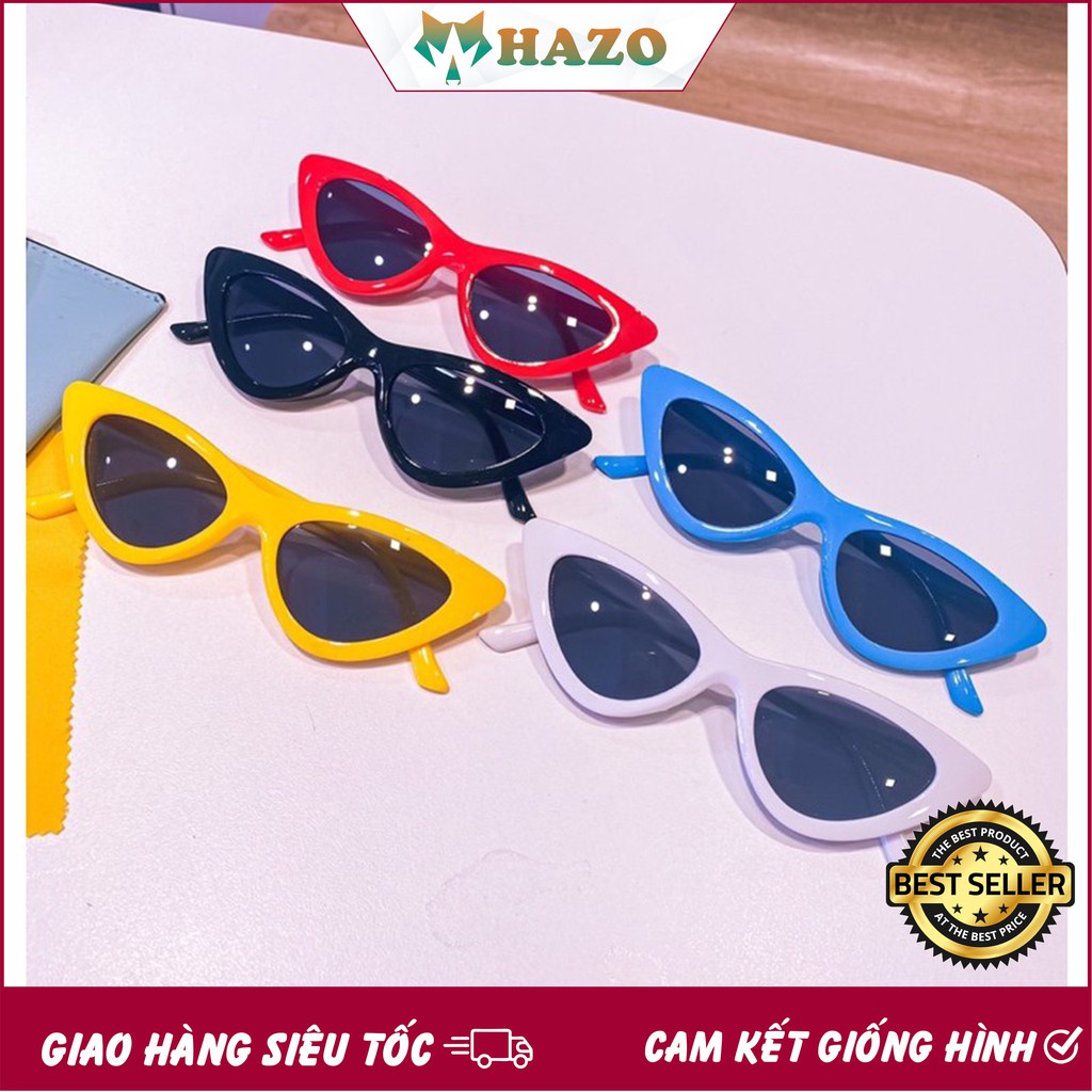 [Cực Đẹp] Mắt Kính Thời Trang Y2K Mắt Xếch Cô Ba Sài Gòn Điệu Đà Cá Tính - Hazo