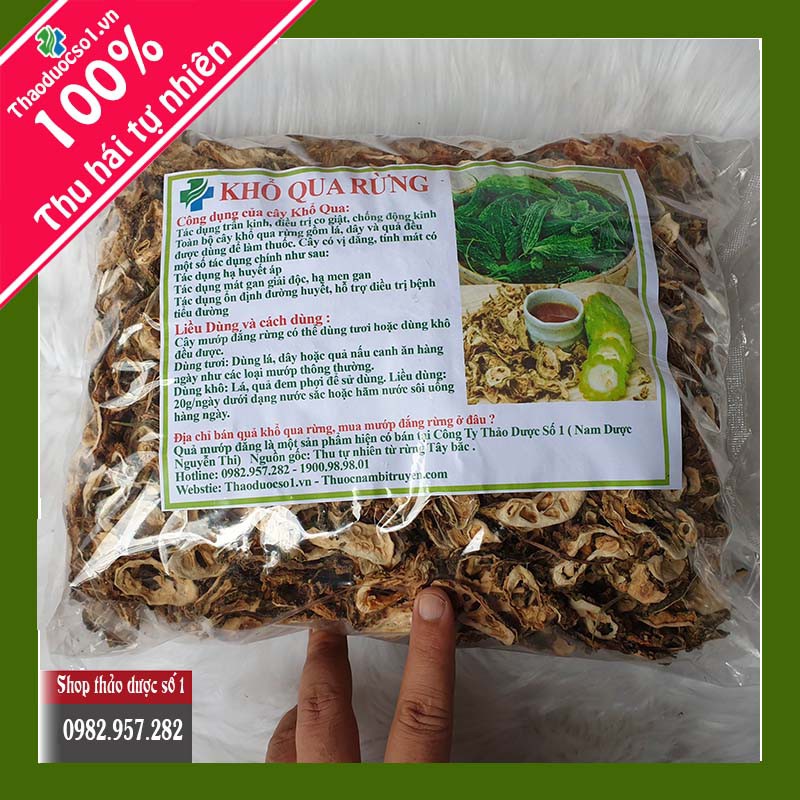 Mướp đắng rừng Khổ qua rừng điều trị huyết áp cao, tiểu đường -1KG Sản Phẩm Của Cty Thảo dược số 1