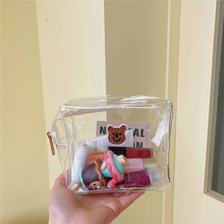 Túi mỹ phẩm PVC trong suốt Koala thêu