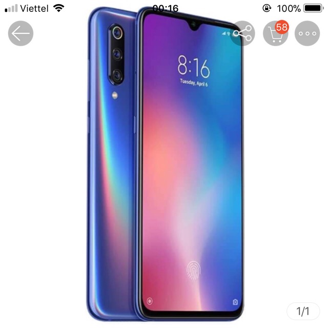 [Mã elmt88 giảm 5% đơn 6 triệu] điện thoại xiaomi 9 128gb