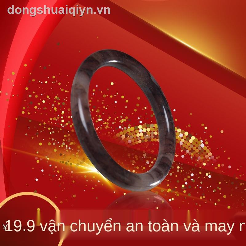 Vòng tay đá ngọc bích màu tím kiểu dáng độc đáo cho nữ