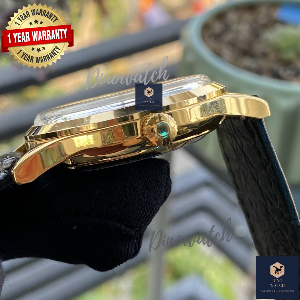 Đồng Hồ Nam Omg Constellation Two Tone - Dây Da , Máy Automatic, Size 40mm