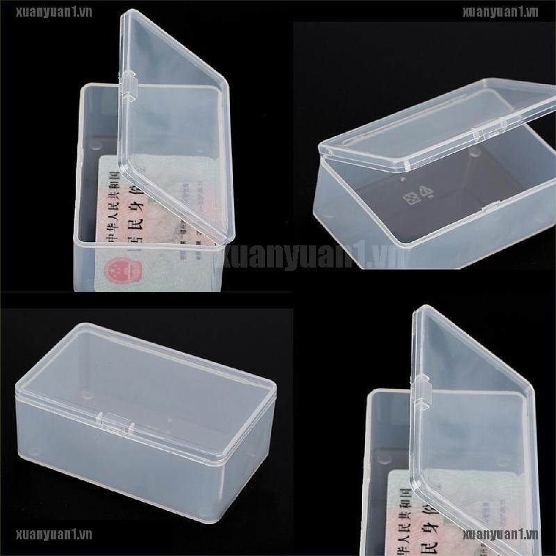 Hộp Nhựa Trong Suốt Hình Vuông Có Nắp Đựng Đồ Dùng XUANYUAN1