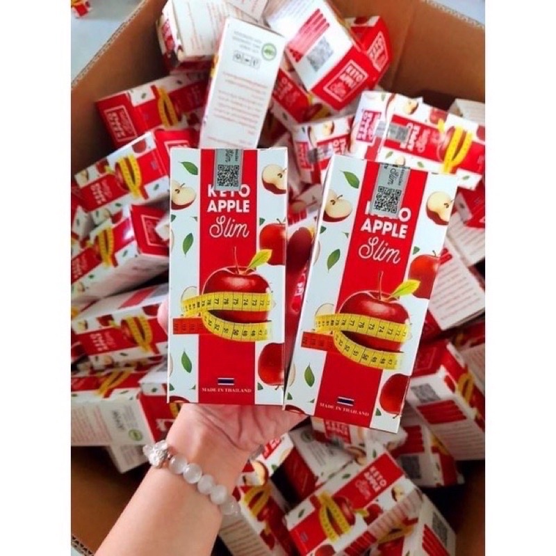 Giảm Cân Keto Apple Slim Táo Thái lan giảm cân nhanh cấp tốc Hộp 30 Viên