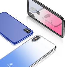 Kính cường lực mặt lưng đổi màu Baseus Gradient Color cho Iphone X - Chính hãng phân phối