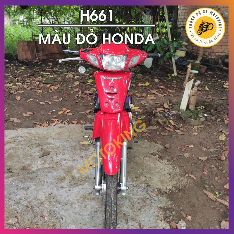 Sơn Samurai màu đỏ honda H661-200 - chai sơn xịt chuyên dụng dành cho sơn xe máy, ô tô