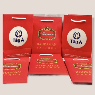 ( Giá Lẻ , Sỉ Giá Tốt ) Túi Giấy In Logo Tây Á Đựng Nhụy Hoa Nghệ Tây Saffron