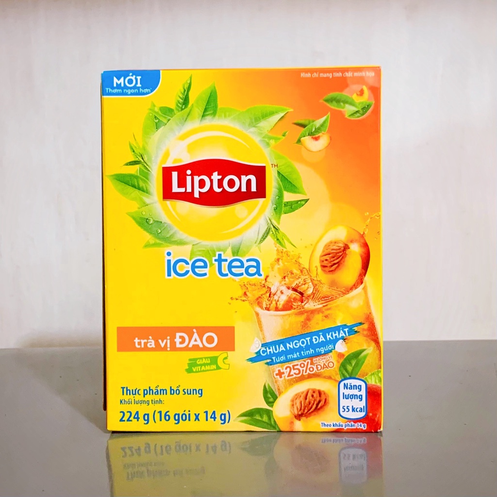 Trà Lipton Hoà Tan Đào/ Chanh Mật Ong Hộp 224g