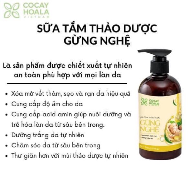 Sữa tắm gừng nghệ 300ml | BigBuy360 - bigbuy360.vn