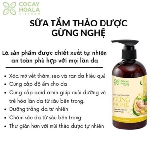 Sữa tắm gừng nghệ 300ml