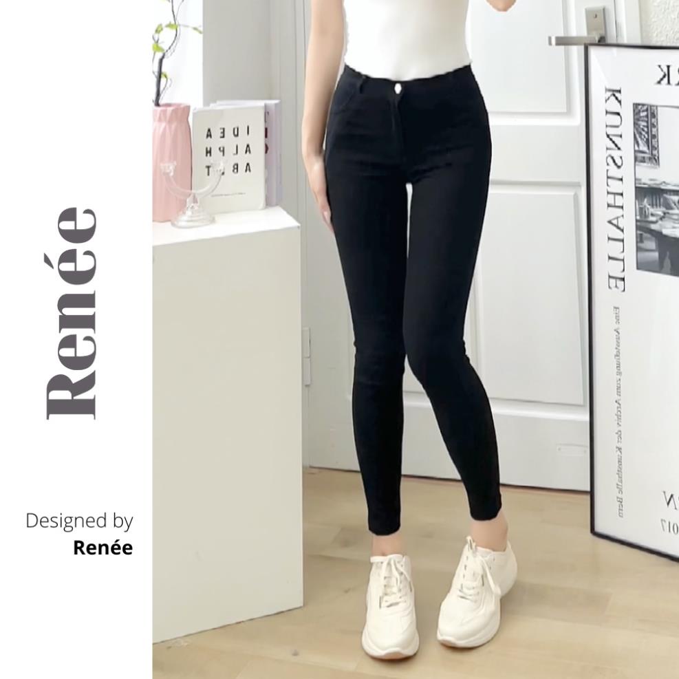 Quần jean nữ ôm Renee quần skinny dáng body lưng cao chất bò giấy siêu co giãn - Q54 !
