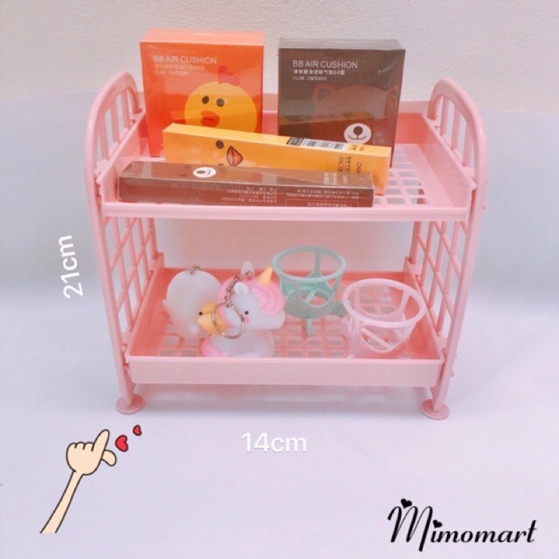 Kệ nhựa đa năng 2 tầng siêu xinh