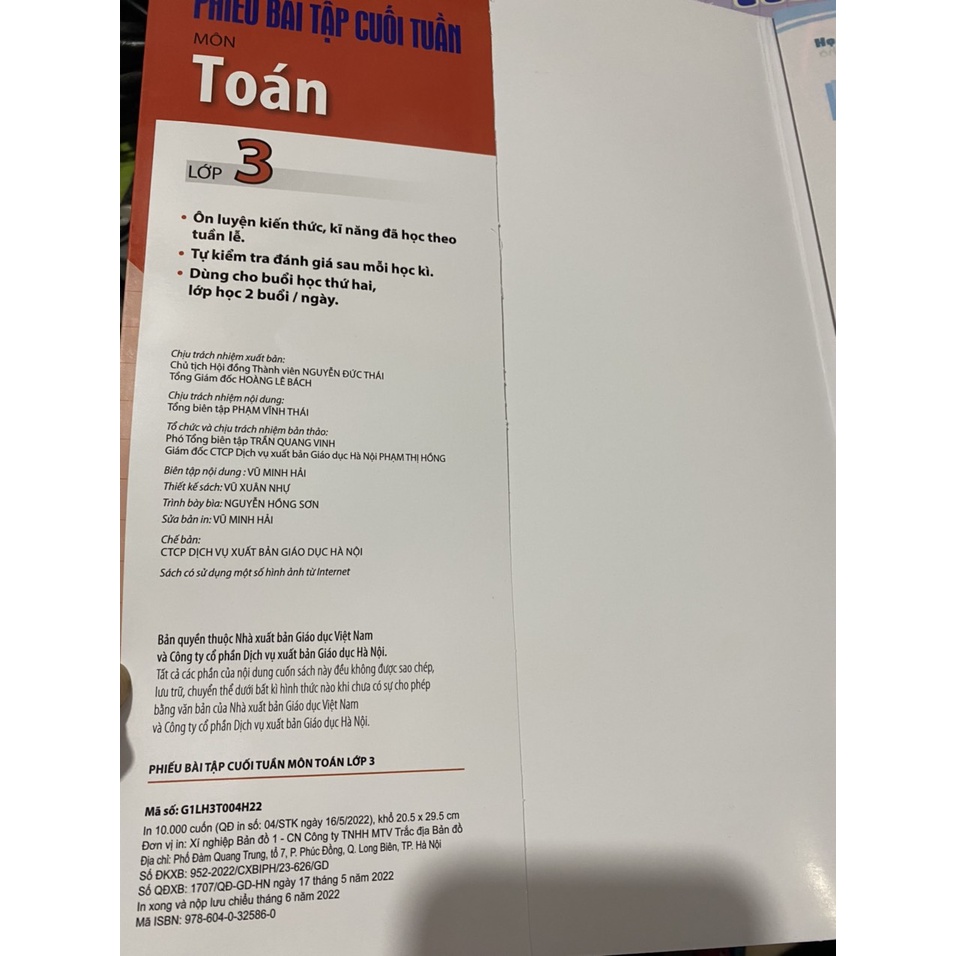 Sách - Phiếu bài tập cuối tuần môn Toán lớp 3