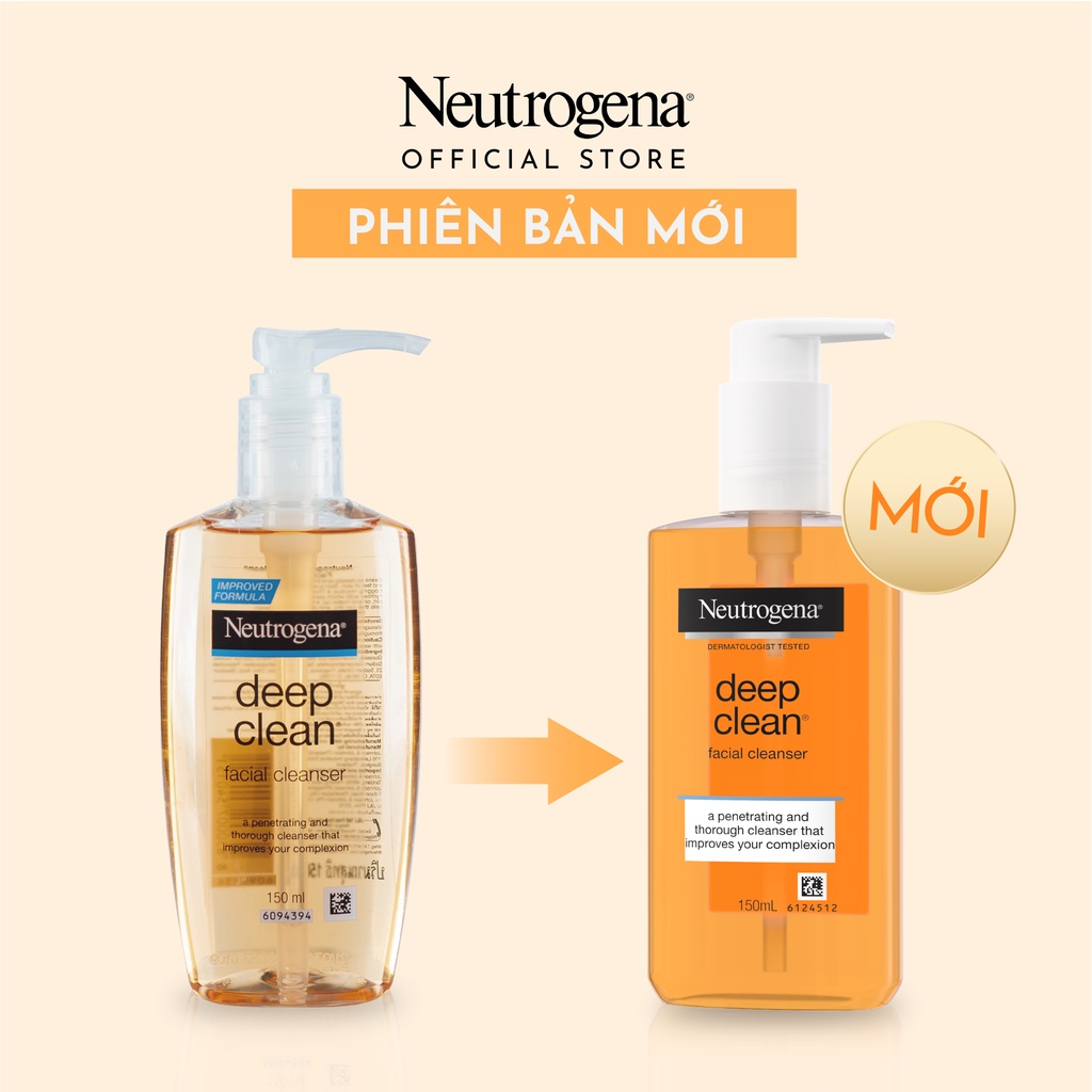 Sữa rửa mặt Neutrogena làm sạch sâu 150ml