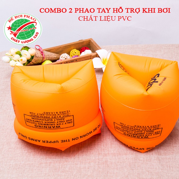 Phao đeo tay tập bơi cho trẻ em, người lớn (02 phao tay) phao bơi cho bé an toàn, chất lượng chuẩn loại 1