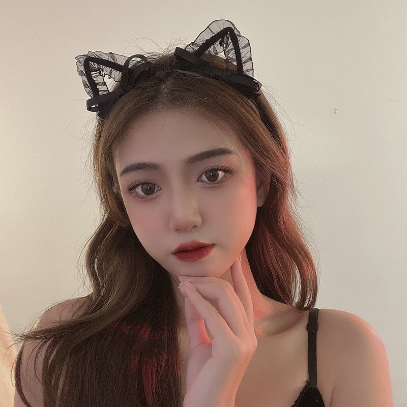 Cài Tóc Băng Đô Nữ Hàn Quốc Cute Tai Mèo Dễ Thương UMI XHF199