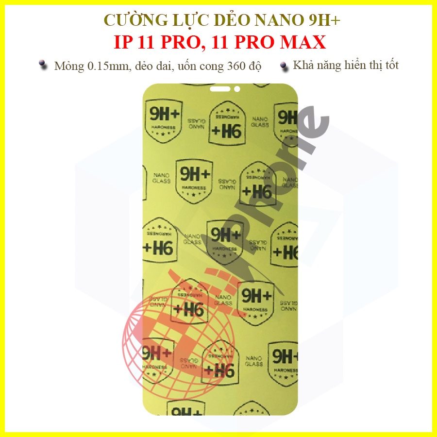 Dán cường lực dẻo nano cho iPhone 11 Pro, 11 Pro Max