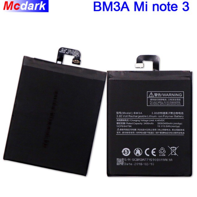 Pin XiaoMi Note 3/ BM3A dung Lượng 3300 mAh xịn mới 100% - Bảo hành 3 tháng