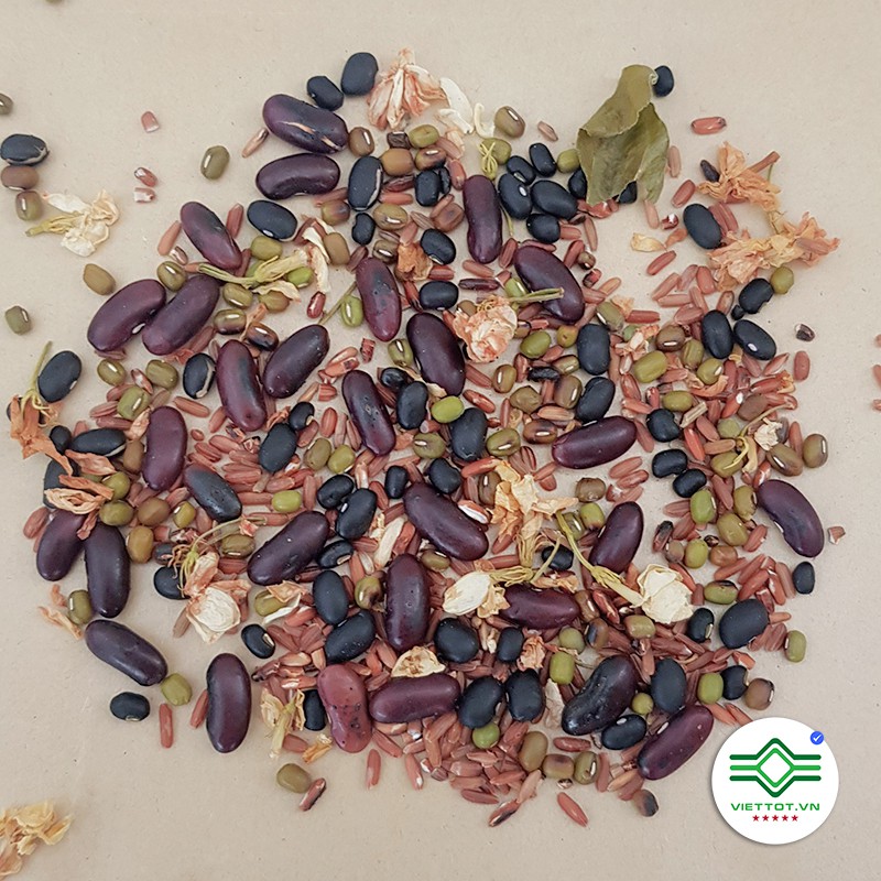 Trà Gạo Lứt - Đậu Đen, Đậu Đỏ, Hoa Nhài rang sẵn 500gram  - T144 | BigBuy360 - bigbuy360.vn