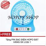 Quạt SẠC lạnh siêu tốc HOPO 3 cấp độ tích điện + TẶNG PIN SẠC HOPO LOẠI 1