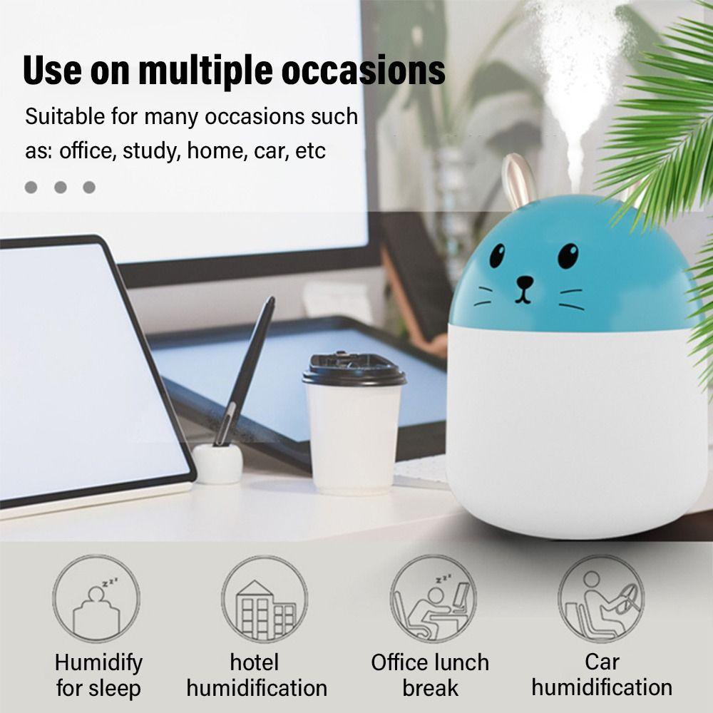 LONTIME Máy Phun Sương Tạo Độ Ẩm Mini Hình Thỏ Dễ Thương
