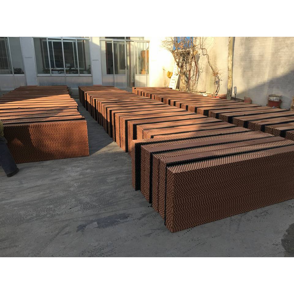 Tấm giấy làm mát Cooling Pad phủ chống rêu nhà xưởng, chuồng trại size: 1800 x 600 x 150 (mm)