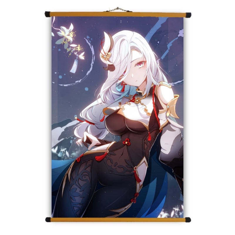 Poster Vải Shenhe Genshin Impact