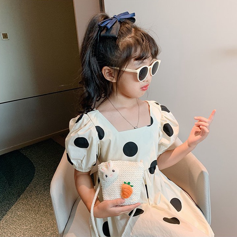 Túi cói Đan Lát Nhỏ Xinh Thời Trang Mùa Hè Cho Bé Gái