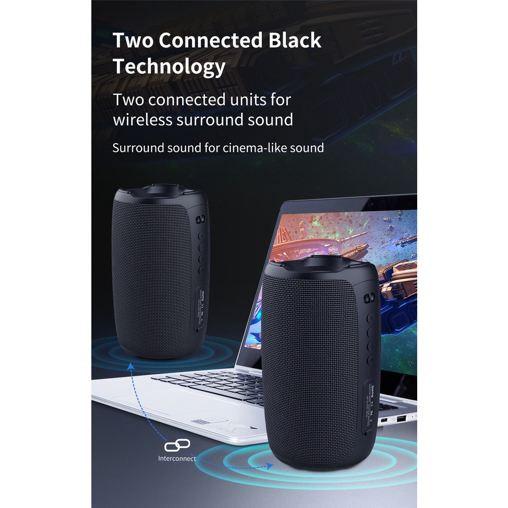 Bộ Loa Bluetooth Không Dây Zealot S61 Âm Thanh Siêu Trầm Chống Nước Chất Lượng Cao