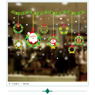 Decal trang trí noel tết được chọn mẫu