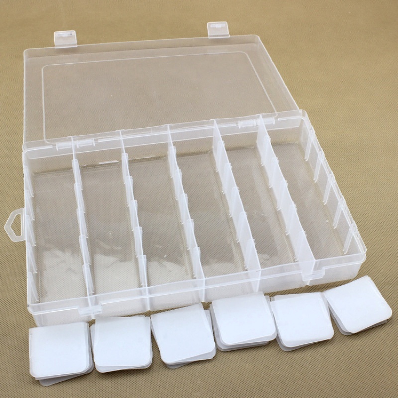 Hộp Nhựa Trong Suốt 36 Ngăn Đựng Đồ Trang Sức Đa Năng Tiện Dụng