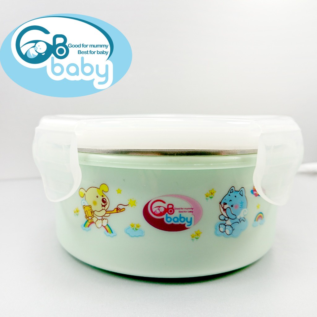Bát Inox ăn dặm cho bé 8815 GB-Baby Chính hãng an toàn chất lượng