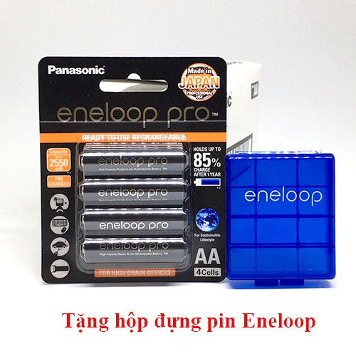 Pin sạc Eneloop Pro 2550mAh vỉ 4 viên chính hãng