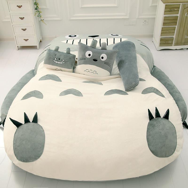 Giường lười My Neighbor Totoro sofa đơn hoạt hình nệm tatami dễ thương sáng tạo phòng ngủ nhỏ lưng ghế