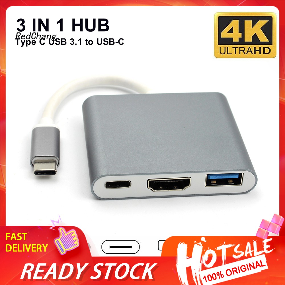 Bộ Chuyển Đổi Usb 3.1 Type-c Sang 4k Uhd Hdmi Usb-c Cho Macbook