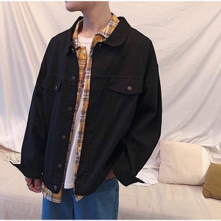 Áo khoác Jacket Kaki in BLACK Unisex Thesixpack