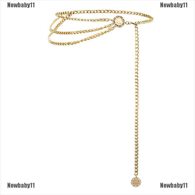 Thắt Lưng Dây Xích Kim Loại Phong Cách Cổ Điển Cho Nữ