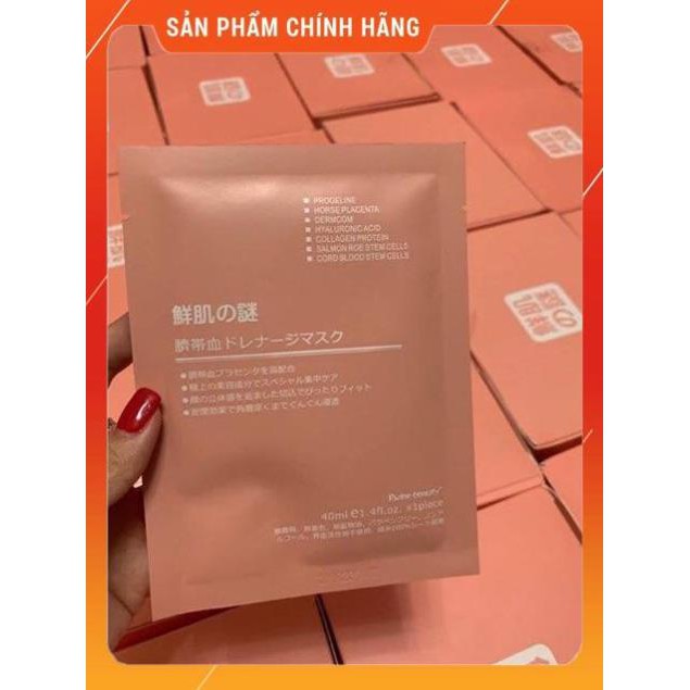 Mặt nạ nhau thai cuống rốn Nhật Chuẩn ( 1 Miếng) | Thế Giới Skin Care