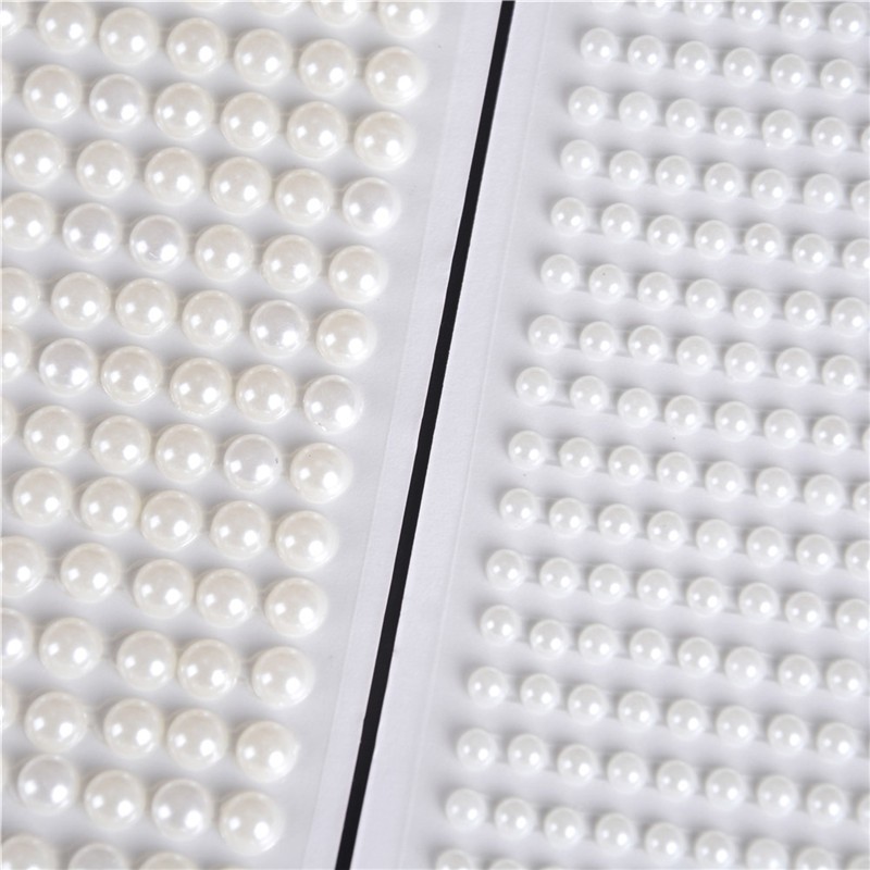 Miếng Dán Acrylic Ngọc Trai Trắng Tự Dính Trang Trí Đồ Chơi Cho Bé DIY