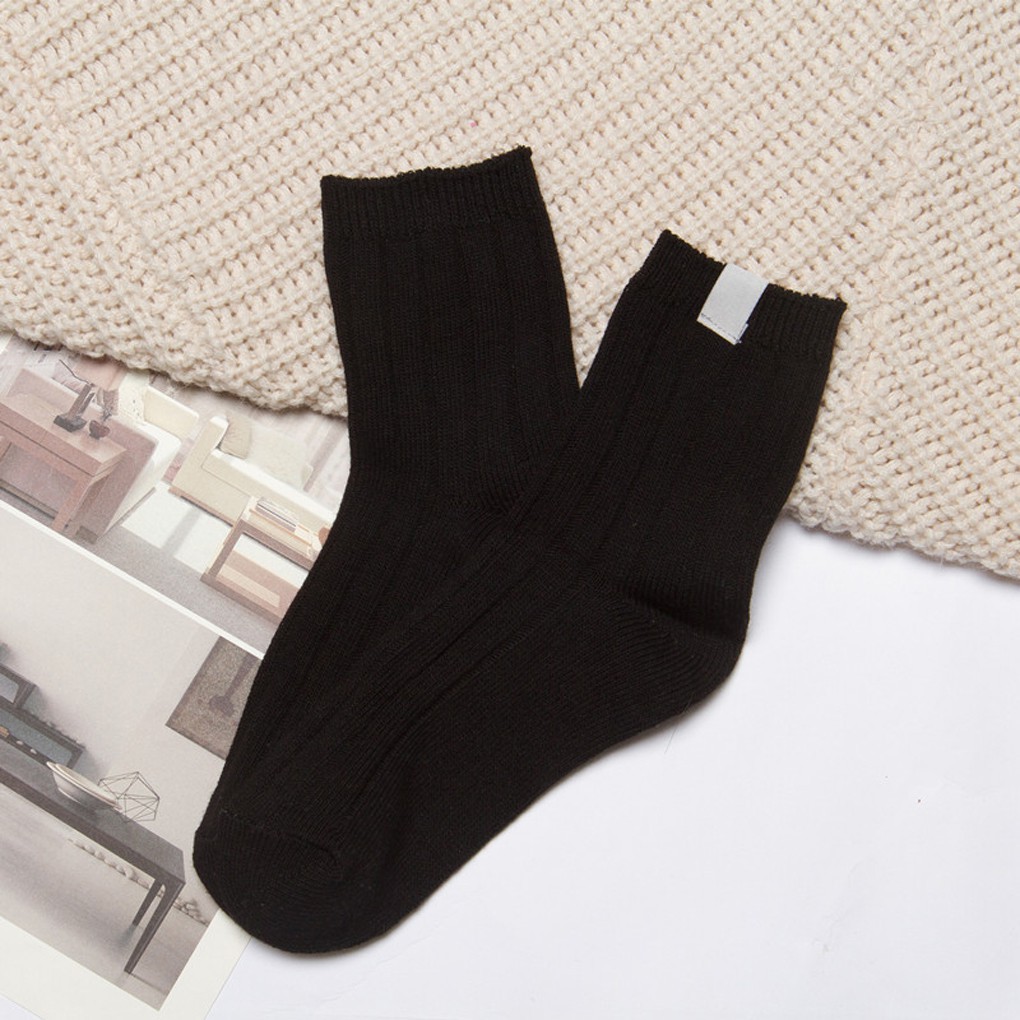 Tất cotton trơn UNISEX mềm mịn thông thoáng