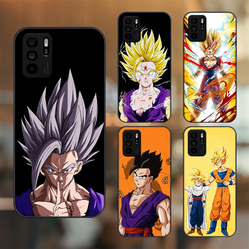 Ốp lưng Oppo Reno 6Z 5G viền đen in hình Gohan Dragon Ball