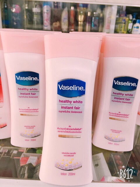 Sữa dưỡng thể làm trắng da Vaseline Healthy White Instant Fair 200ml