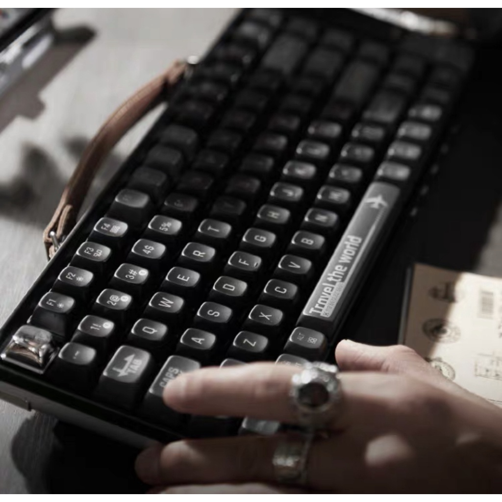 Bàn phím cơ không dây Lofree Wanderfree phiên bản cao cấp cherry sw chính hãng, có hộp đựng và túi đựng bàn phím cá tính