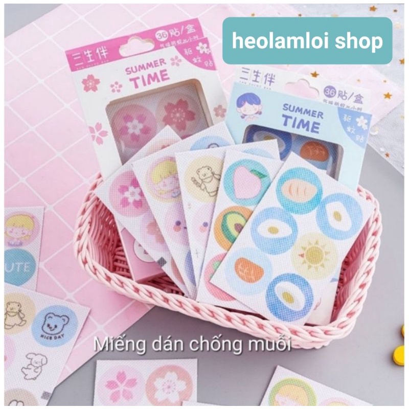 36 MIẾNG DÁN CHỐNG MUỖI- sticker chống muỗi