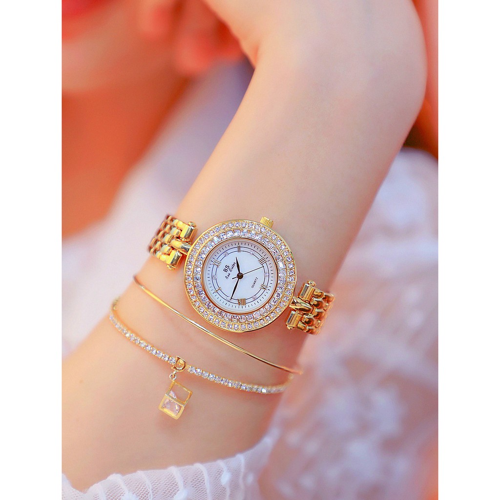 [HÀNG CHÍNH HÃNG] Đồng hồ nữ Bee Sister FA1559 dây thép đặc ko gỉ size to sang trọng | BigBuy360 - bigbuy360.vn