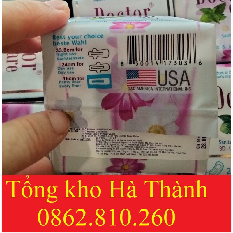 [Chính hãng] Băng Vệ Sinh Doctor Care Hàng Ngày (BVS siêu mỏng siêu thấm)