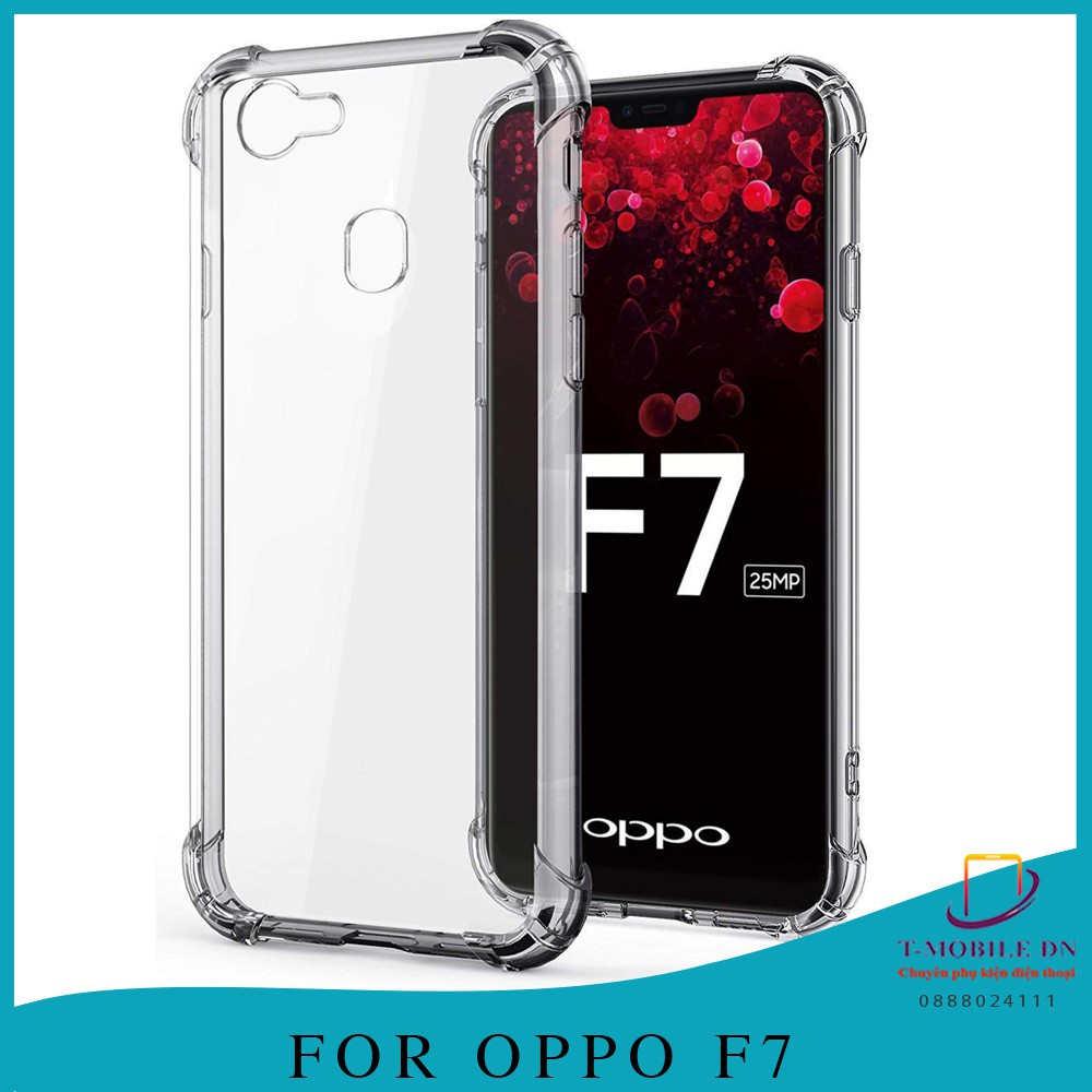 Ốp oppo F7/A3 Trong chống sốc bảo vệ máy cực tốt bo 4 góc, chống trơn trượt-Phụ kiện Online Shop